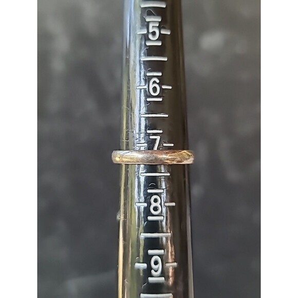 925 Sterling Silver Pearl Floral Square Shaped Ring Vintage, SIZE US 7.25 - Picture 9 of 10